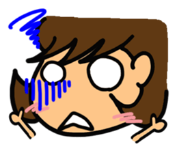 Girl of reaction5 sticker #13914481