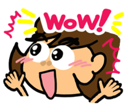 Girl of reaction5 sticker #13914485