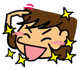 Girl of reaction5 sticker #13914487