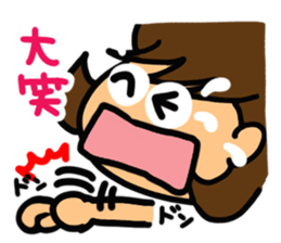 Girl of reaction5 sticker #13914489