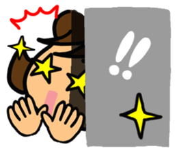 Girl of reaction5 sticker #13914496