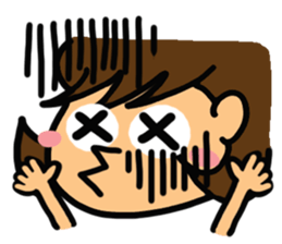 Girl of reaction5 sticker #13914499