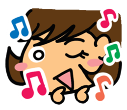 Girl of reaction5 sticker #13914505