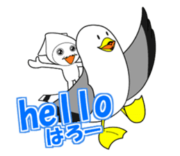 Squid and Black-tailed gull sticker #13914982