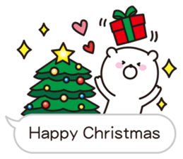 bear speech balloon Vol.4 X"MAS NEW YEAR sticker #13915510