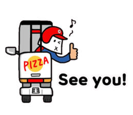 Mr.O's home delivery pizza sticker #13915669