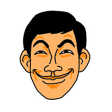 With a choice of a favorite face sticker #13915670