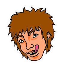 With a choice of a favorite face sticker #13915677
