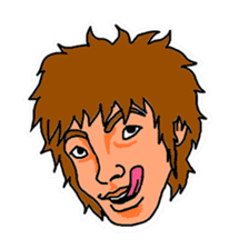With a choice of a favorite face sticker #13915677