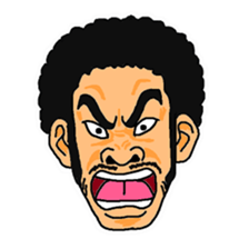 With a choice of a favorite face sticker #13915678