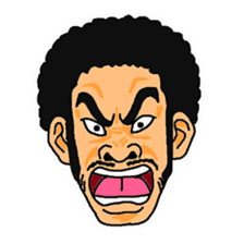 With a choice of a favorite face sticker #13915678