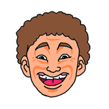 With a choice of a favorite face sticker #13915682