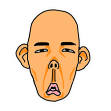 With a choice of a favorite face sticker #13915683