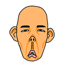 With a choice of a favorite face sticker #13915683