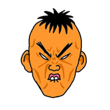 With a choice of a favorite face sticker #13915685