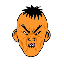 With a choice of a favorite face sticker #13915685