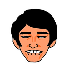 With a choice of a favorite face sticker #13915689