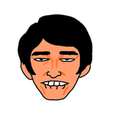 With a choice of a favorite face sticker #13915689