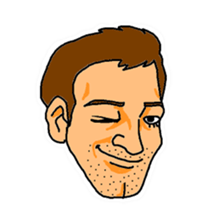 With a choice of a favorite face sticker #13915690