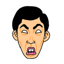 With a choice of a favorite face sticker #13915691