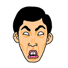 With a choice of a favorite face sticker #13915691