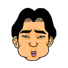 With a choice of a favorite face sticker #13915692