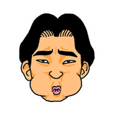 With a choice of a favorite face sticker #13915692