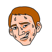 With a choice of a favorite face sticker #13915693