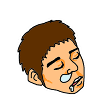 With a choice of a favorite face sticker #13915694