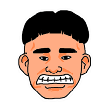 With a choice of a favorite face sticker #13915696