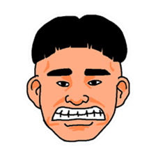 With a choice of a favorite face sticker #13915696