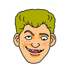 With a choice of a favorite face sticker #13915697