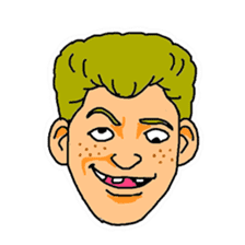 With a choice of a favorite face sticker #13915697