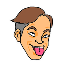 With a choice of a favorite face sticker #13915705