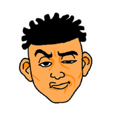 With a choice of a favorite face sticker #13915706