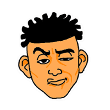 With a choice of a favorite face sticker #13915706