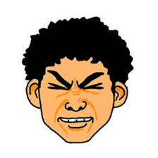 With a choice of a favorite face sticker #13915707