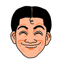 With a choice of a favorite face sticker #13915708