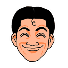 With a choice of a favorite face sticker #13915708