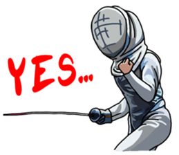 I am the Master of Fencing sticker #13916230