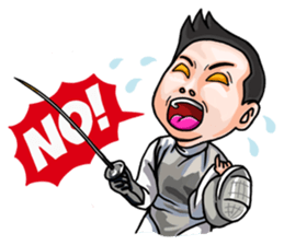 I am the Master of Fencing sticker #13916231