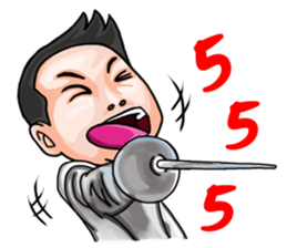 I am the Master of Fencing sticker #13916234