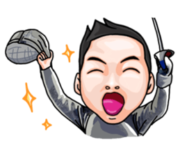 I am the Master of Fencing sticker #13916235