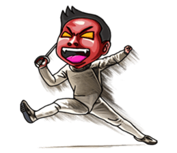 I am the Master of Fencing sticker #13916239