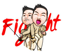 I am the Master of Fencing sticker #13916246