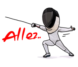 I am the Master of Fencing sticker #13916249