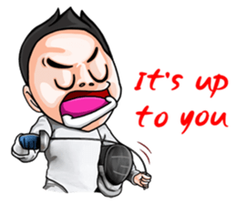 I am the Master of Fencing sticker #13916255