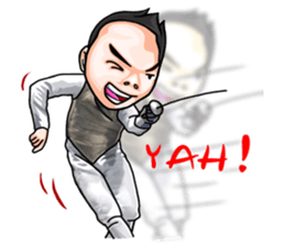 I am the Master of Fencing sticker #13916262