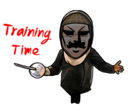 I am the Master of Fencing sticker #13916266
