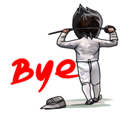 I am the Master of Fencing sticker #13916269